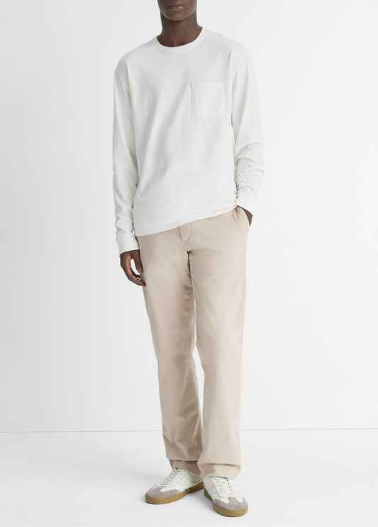 Vince Sueded Jersey Long-Sleeve Pocket T-Shirt - Tees & Hoodies