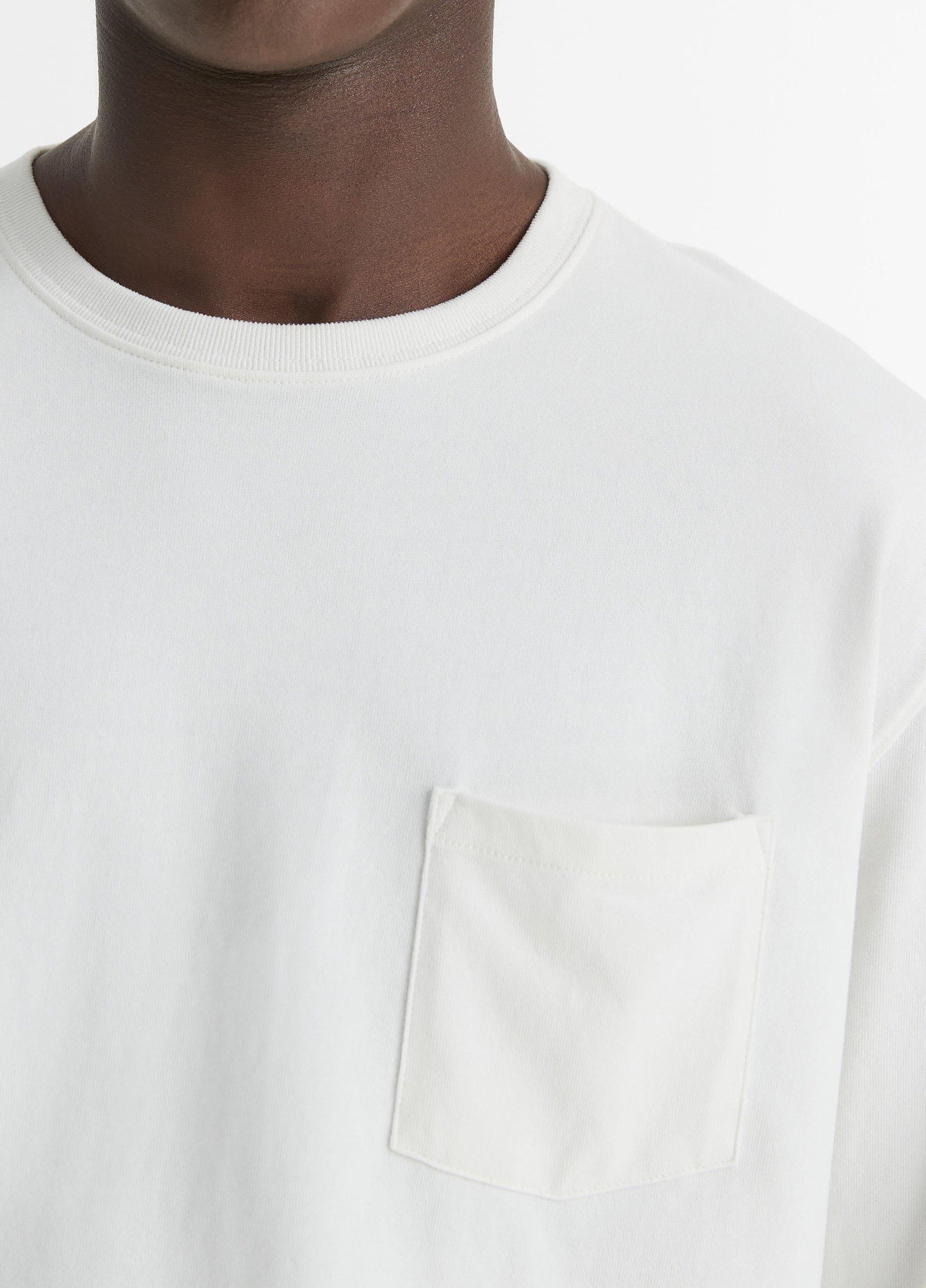Vince Sueded Jersey Long-Sleeve Pocket T-Shirt - Tees & Hoodies