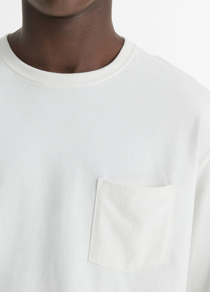 Vince Sueded Jersey Long-Sleeve Pocket T-Shirt - Tees & Hoodies
