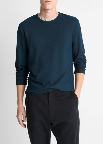 Vince Pima Cotton Piqué Long-Sleeve T-Shirt - Tees & Hoodies