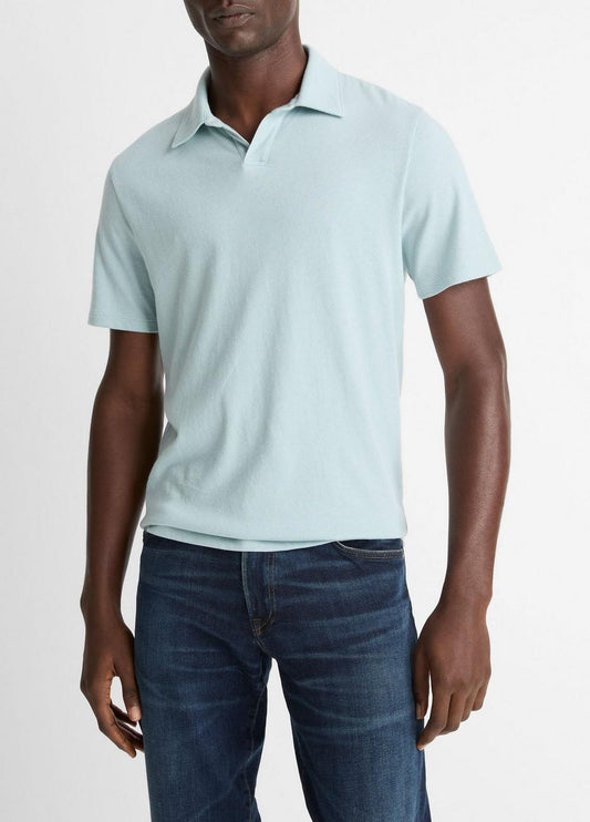Vince Cotton Johnny-Collar Polo Shirt - Tees & Hoodies