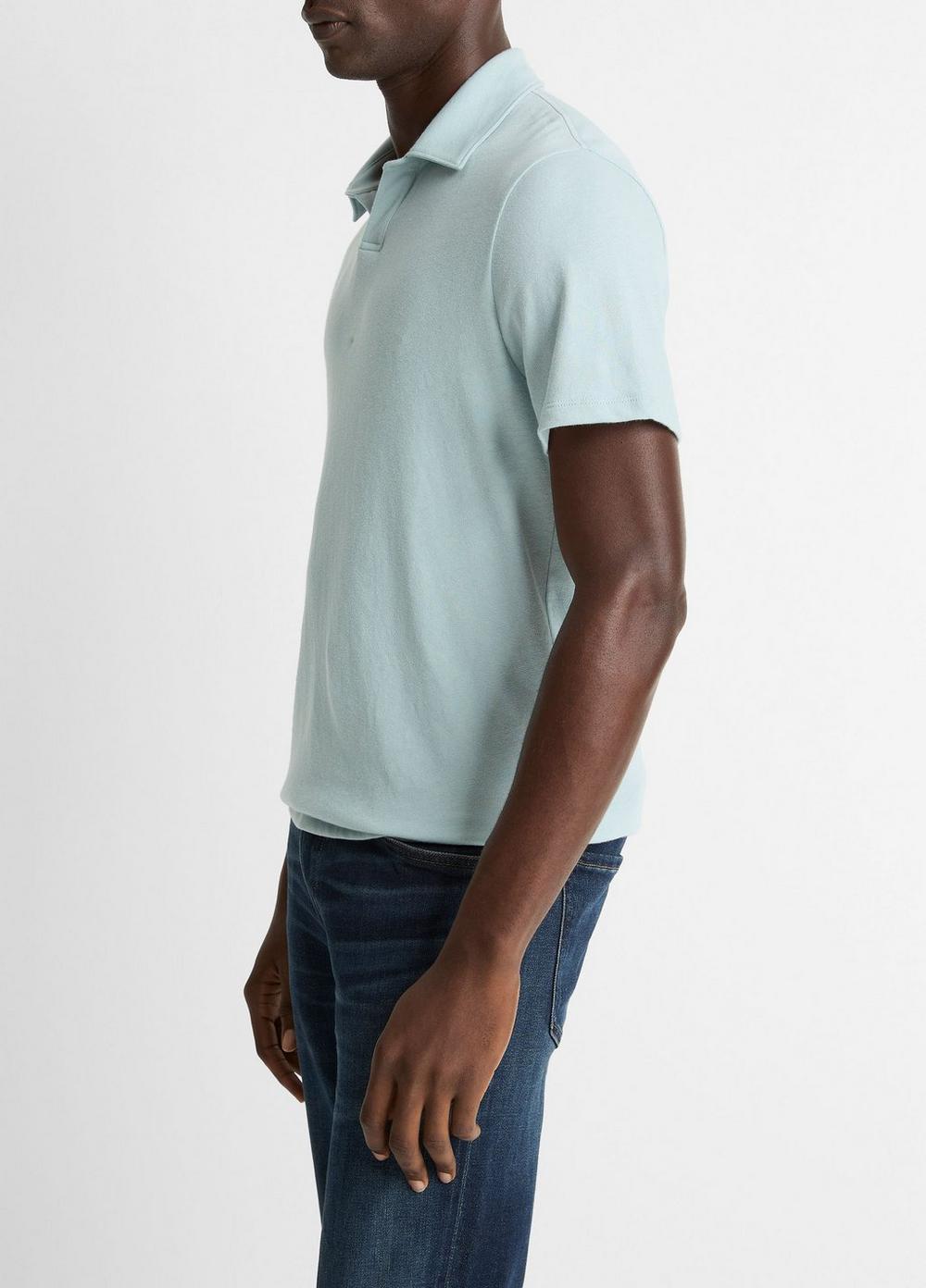 Vince Cotton Johnny-Collar Polo Shirt - Tees & Hoodies