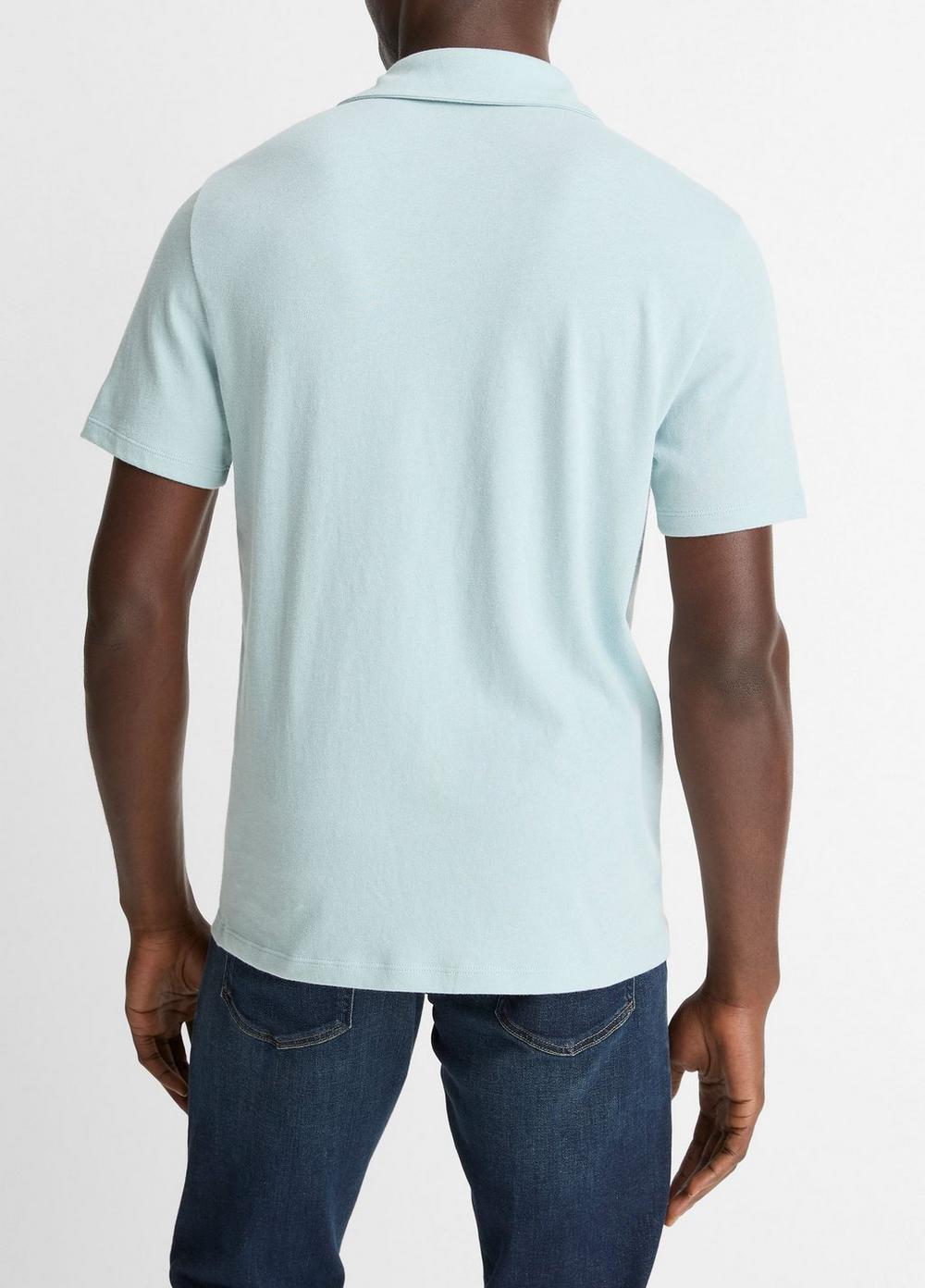 Vince Cotton Johnny-Collar Polo Shirt - Tees & Hoodies