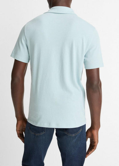 Vince Cotton Johnny-Collar Polo Shirt - Tees & Hoodies
