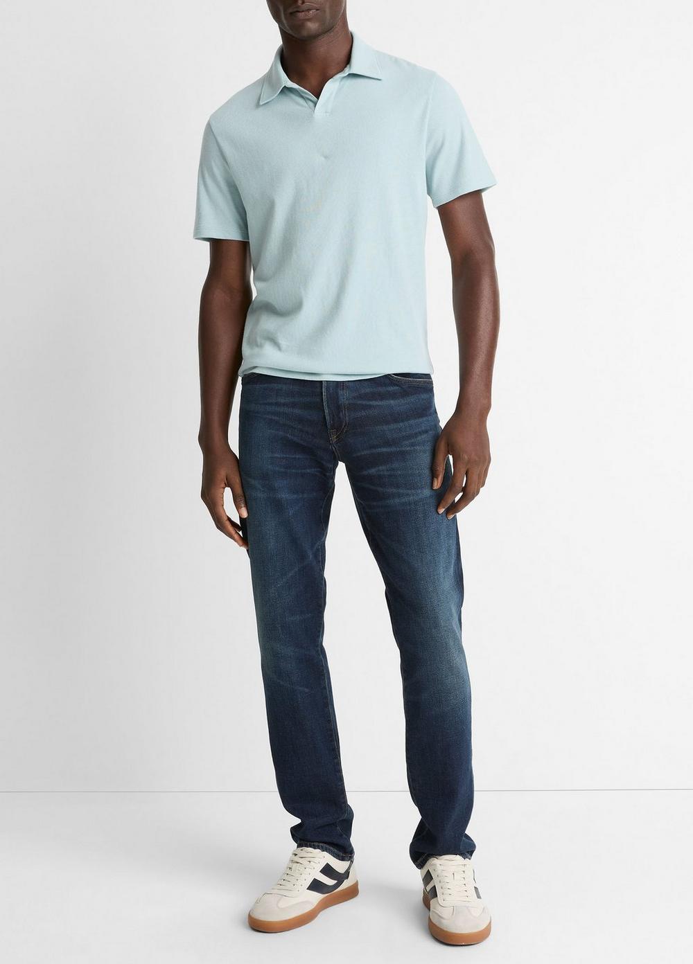 Vince Cotton Johnny-Collar Polo Shirt - Tees & Hoodies