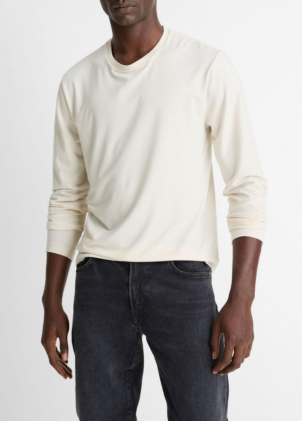 Vince Triblend Jersey Long-Sleeve T-Shirt - Tees & Hoodies
