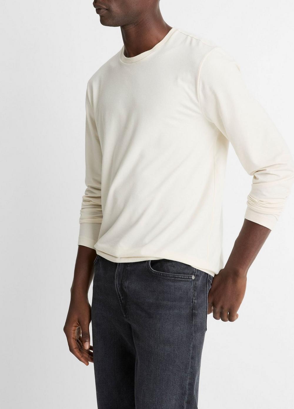 Vince Triblend Jersey Long-Sleeve T-Shirt - Tees & Hoodies