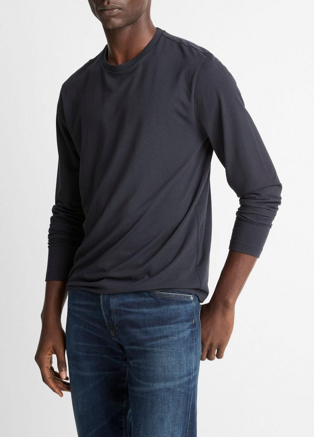 Vince Triblend Jersey Long-Sleeve T-Shirt - Tees & Hoodies