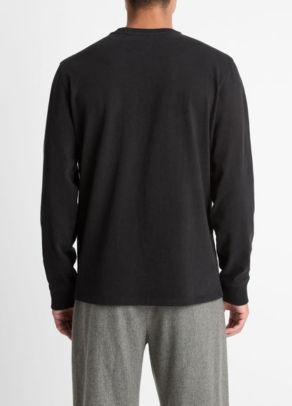 Vince Sueded Jersey Long-Sleeve Pocket T-Shirt - Tees & Hoodies