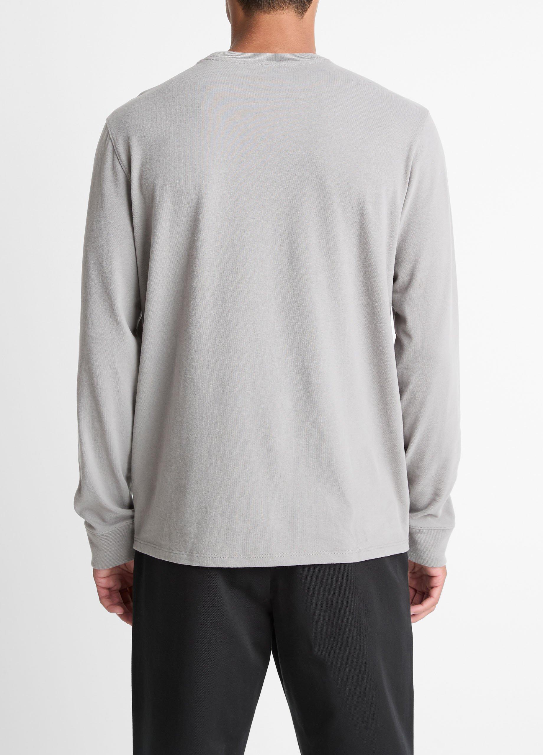 Vince Sueded Jersey Long-Sleeve Pocket T-Shirt - Tees & Hoodies