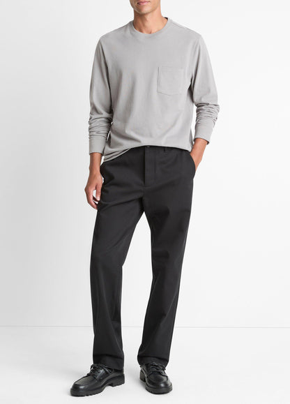 Vince Sueded Jersey Long-Sleeve Pocket T-Shirt - Tees & Hoodies