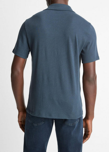Vince Cotton Johnny-Collar Polo Shirt - Tees & Hoodies