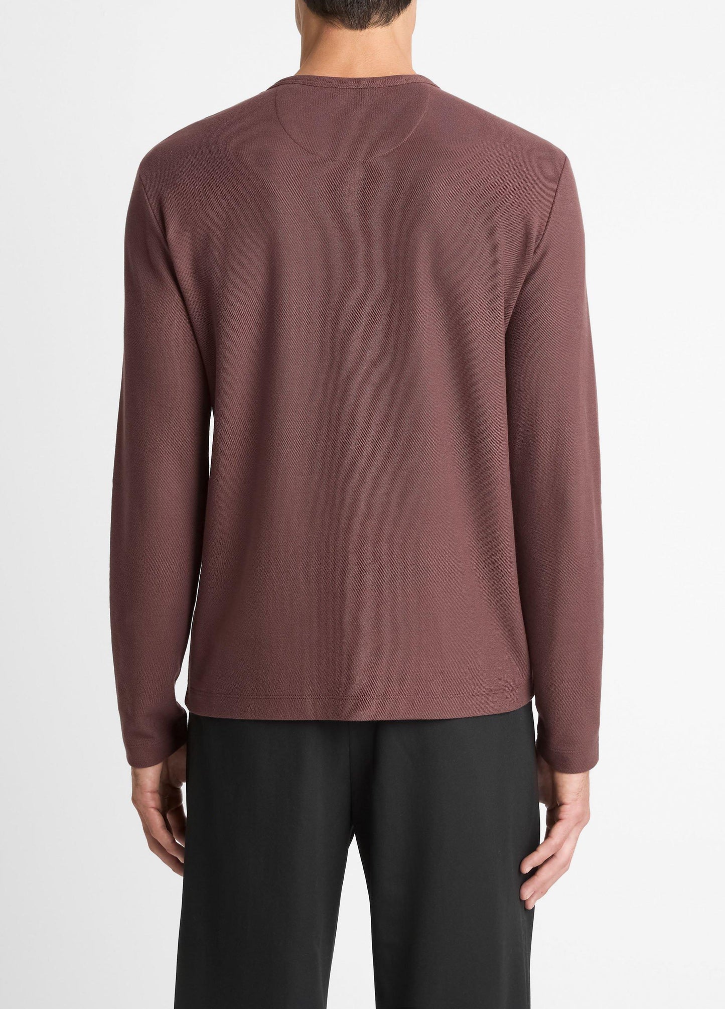 Vince Pima Cotton Piqué Long-Sleeve T-Shirt - Tees & Hoodies