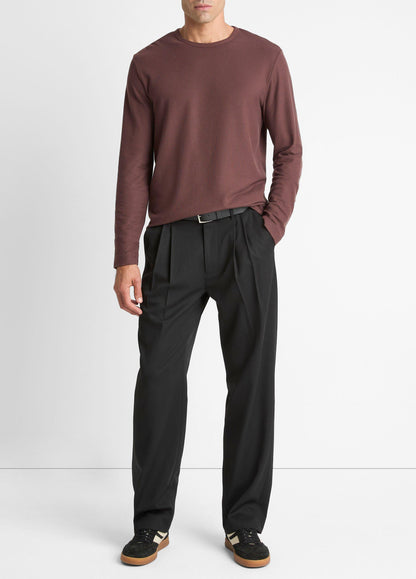 Vince Pima Cotton Piqué Long-Sleeve T-Shirt - Tees & Hoodies
