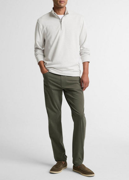 Vince Double-Face Cotton-Blend Quarter-Zip Pullover - Tees & Hoodies