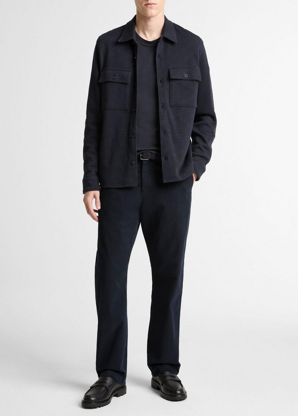 Vince Double-Slub Cotton-Blend Shirt Jacket - Tees & Hoodies