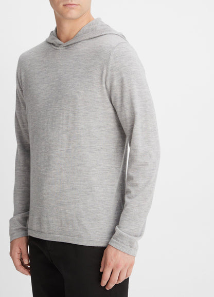 Vince Featherweight Wool Cashmere Pullover Hoodie - Sweaters