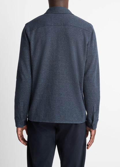 Vince Houndstooth Cotton-Blend Button-Front Shirt - Tees & Hoodies