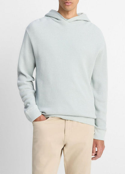 Vince Mouliné Pima Cotton Thermal Hoodie - Tees & Hoodies