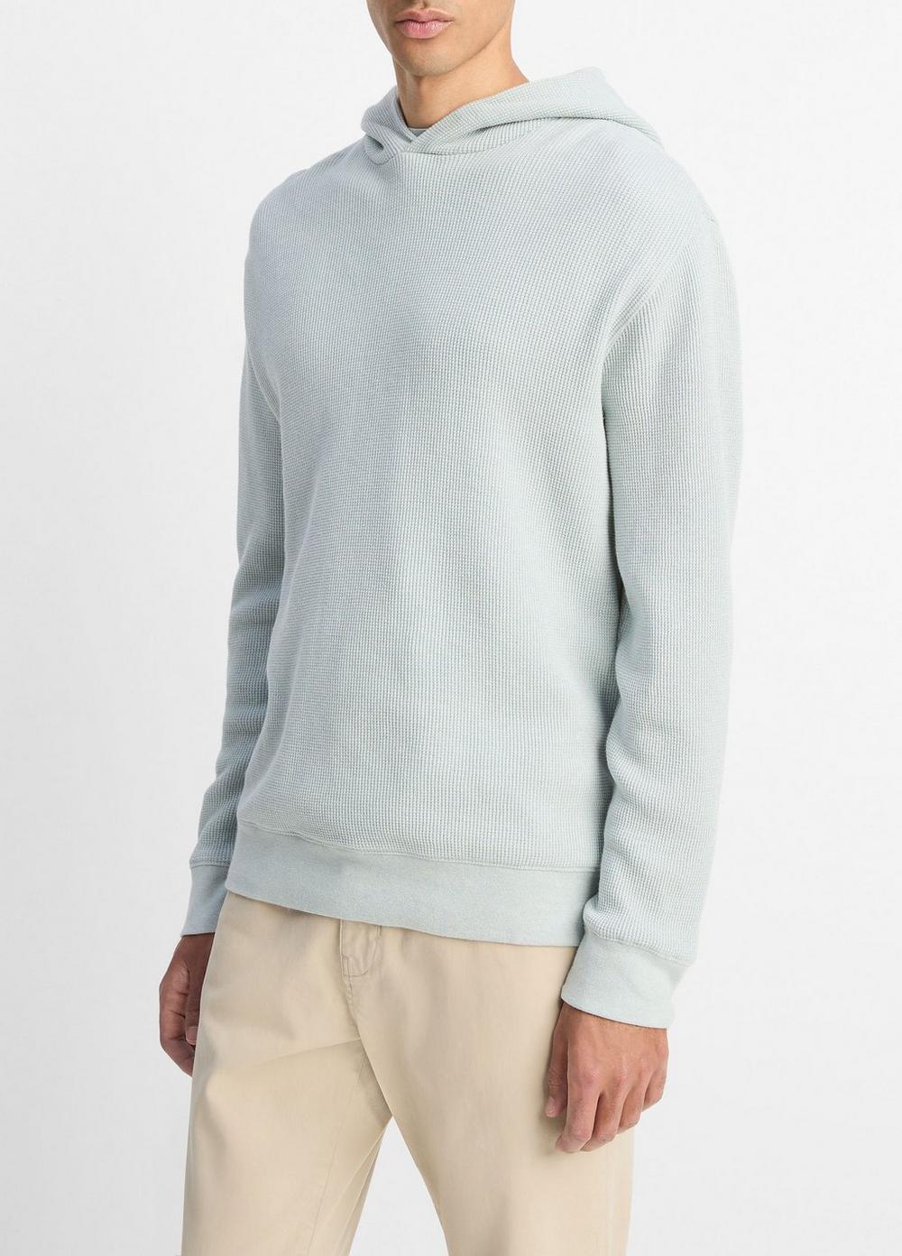 Vince Mouliné Pima Cotton Thermal Hoodie - Tees & Hoodies