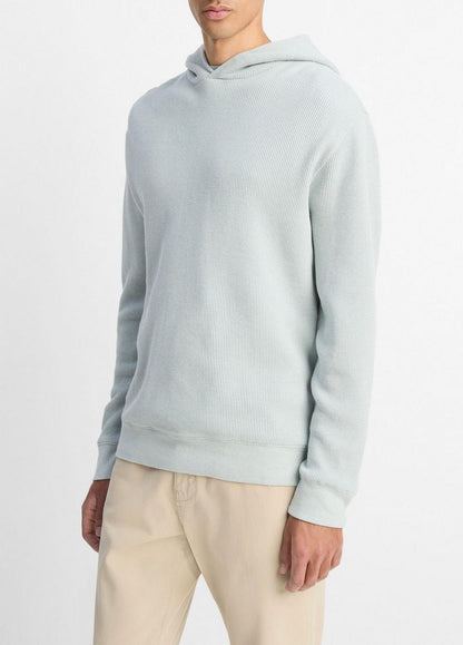 Vince Mouliné Pima Cotton Thermal Hoodie - Tees & Hoodies