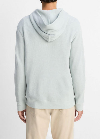 Vince Mouliné Pima Cotton Thermal Hoodie - Tees & Hoodies