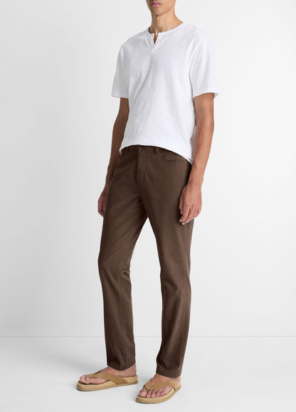 Vince Dylan Slim 5-Pocket Peached Stretch-Cotton Pant - Pants & Shorts