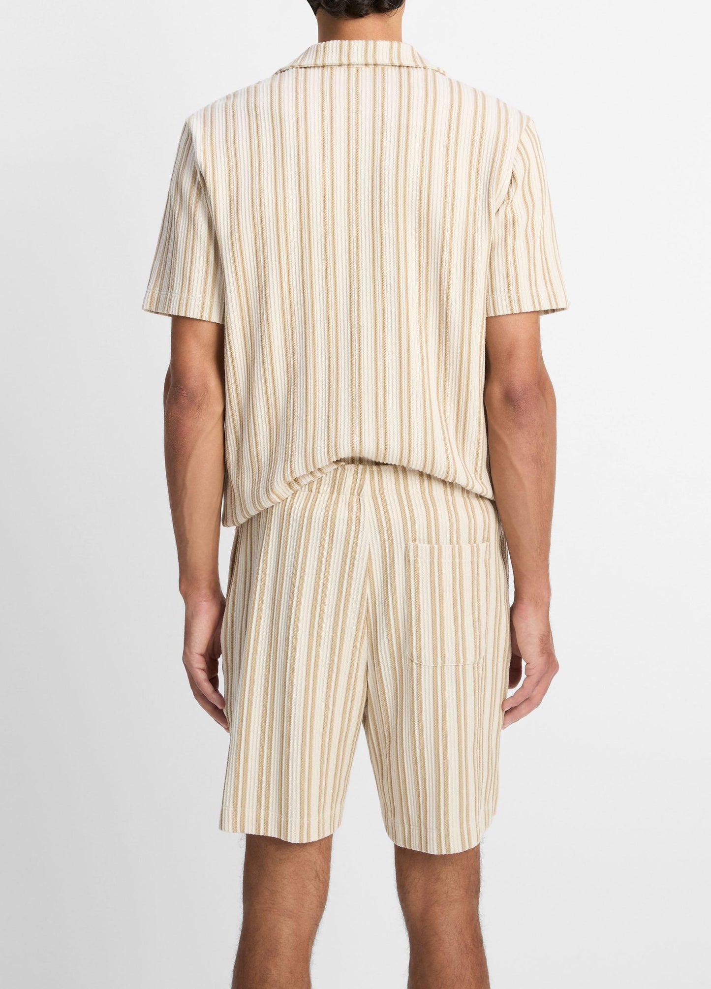 Vince Jacquard-Stripe Cotton-Blend Short - Pants & Shorts