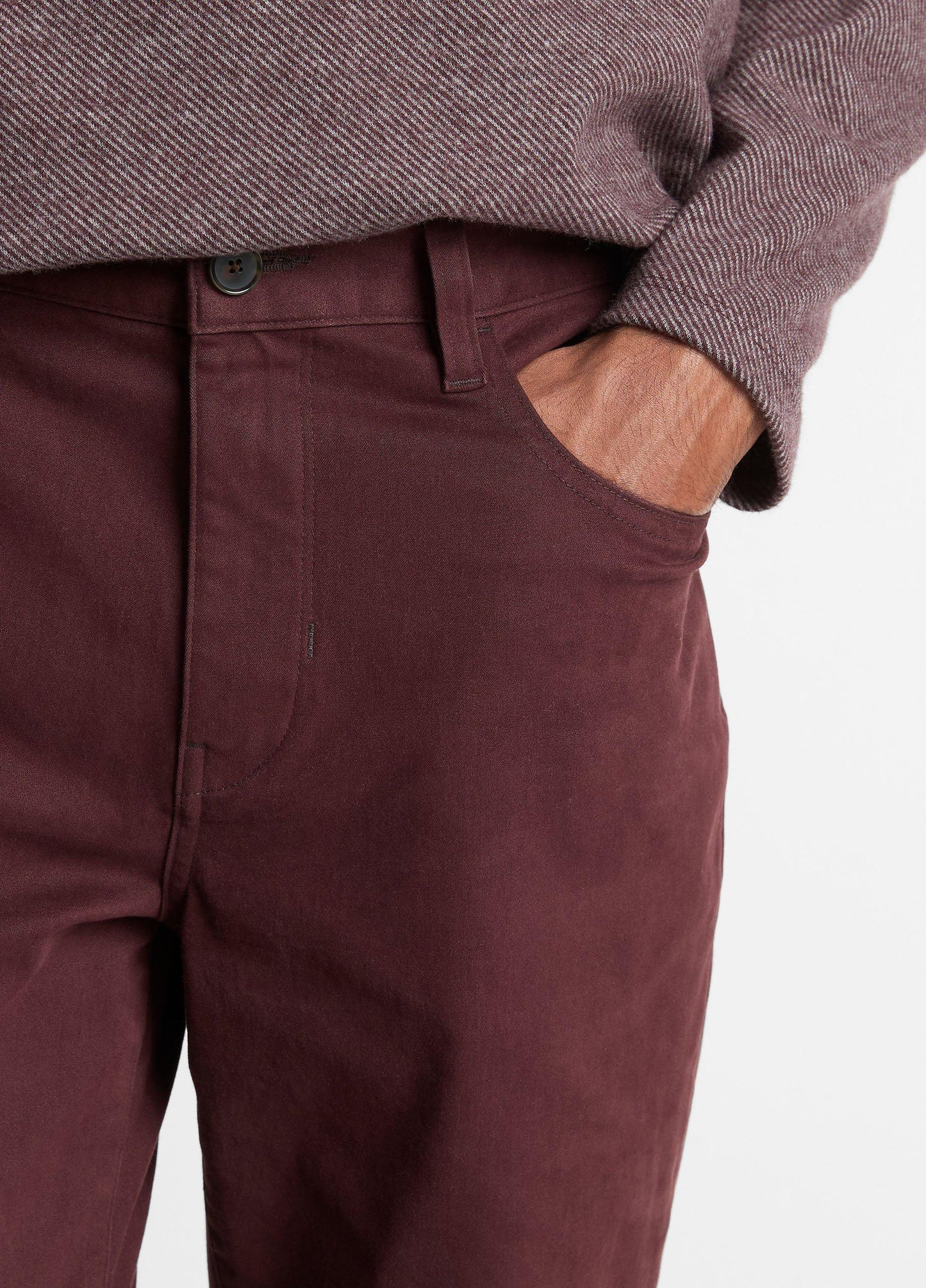 Vince Dylan Slim 5-Pocket Peached Stretch-Cotton Pant - Pants & Shorts