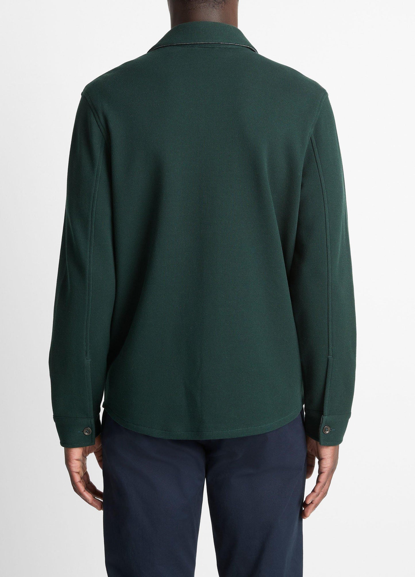 Vince Double-Knit Cotton-Blend Piqué Shirt Jacket - Jackets & Outerwear