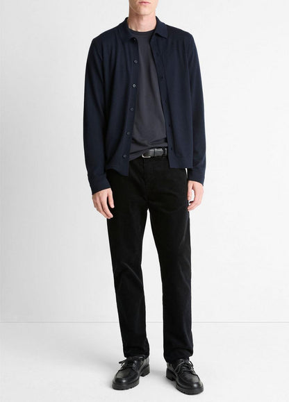 Vince Featherweight Merino Wool-Cashmere Sweater Shirt - Jackets & Outerwear