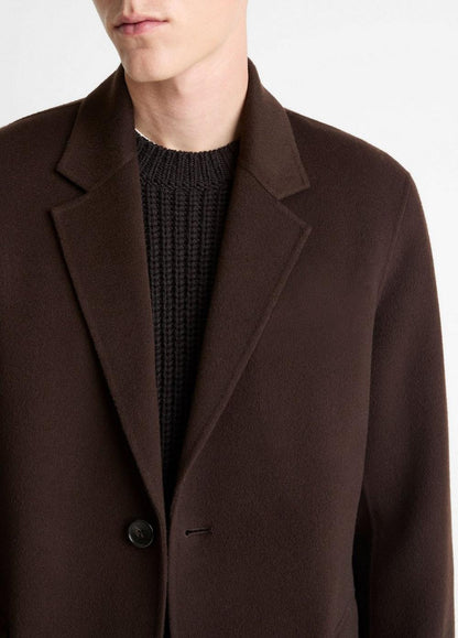Vince Splittable Wool-Cashmere Single-Breasted Topcoat - Jackets & Outerwear