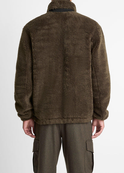 Vince Sherpa Zip Jacket  - Jackets & Outerwear