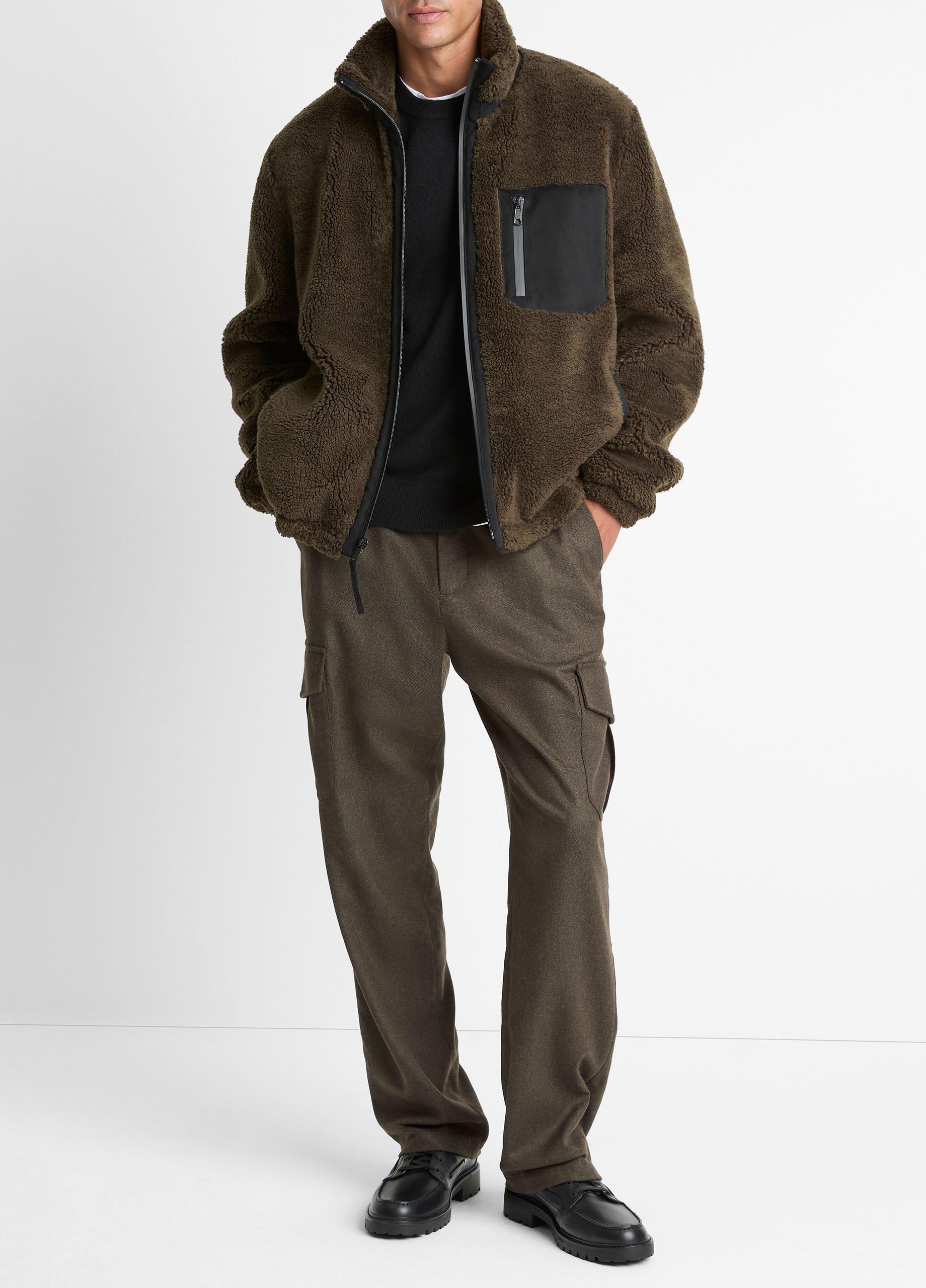 Vince Sherpa Zip Jacket  - Jackets & Outerwear
