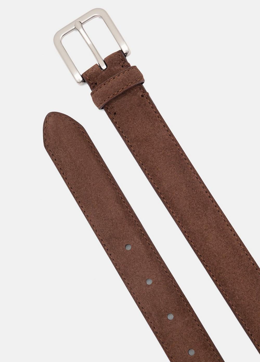 Vince Men's 30mm Stitched Suede Belt - Accessories