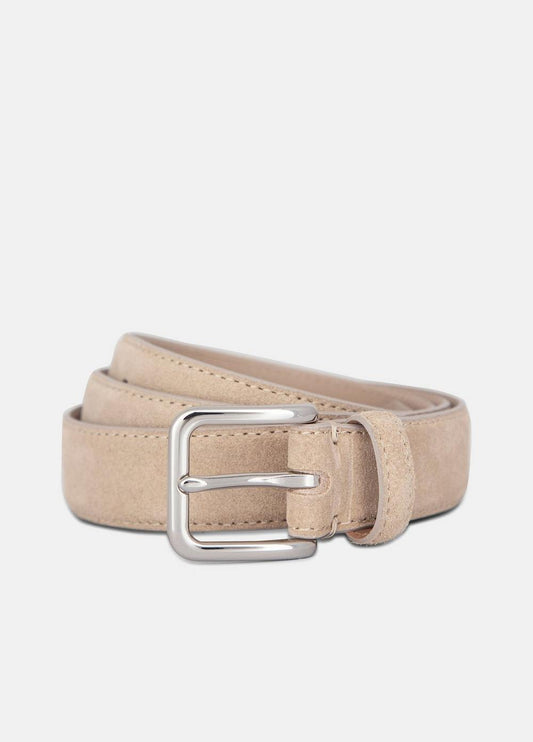 Vince Men's 30mm Stitched Suede Belt - Accessories