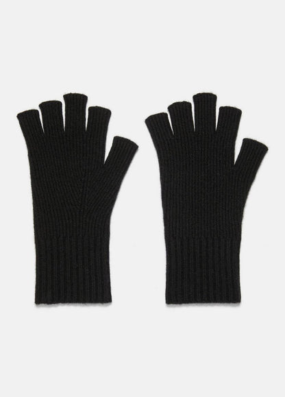 Vince Wool-Cashmere Rib-Knit Fingerless Glove - Accessories