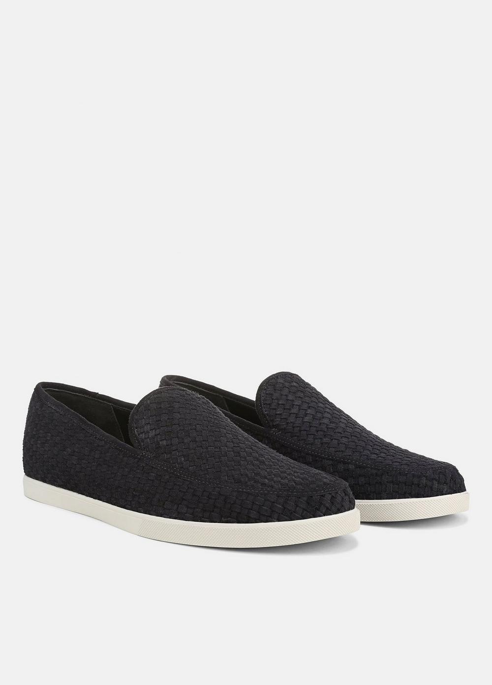 Vince Sonoma Woven Suede Loafer - Shoes