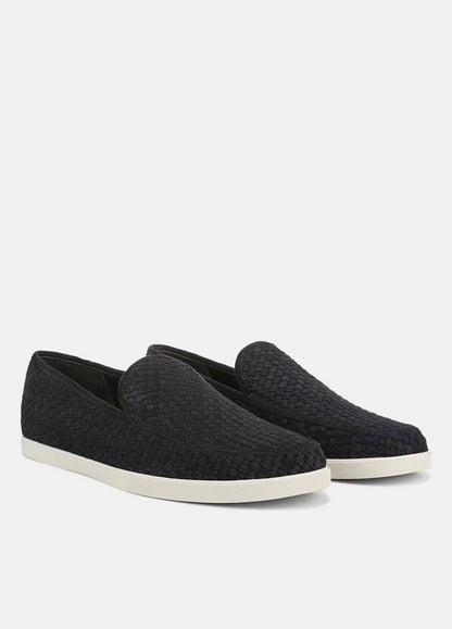 Vince Sonoma Woven Suede Loafer - Shoes