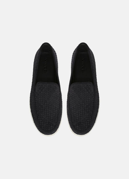 Vince Sonoma Woven Suede Loafer - Shoes