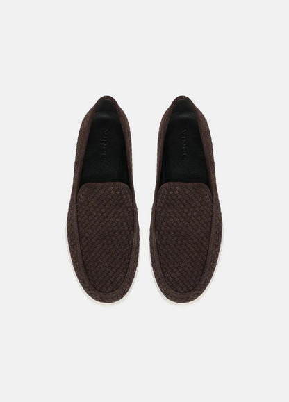 Vince Sonoma Woven Suede Loafer - Shoes
