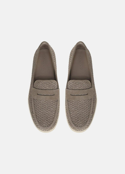 Vince Santino Woven Suede Loafer - Shoes