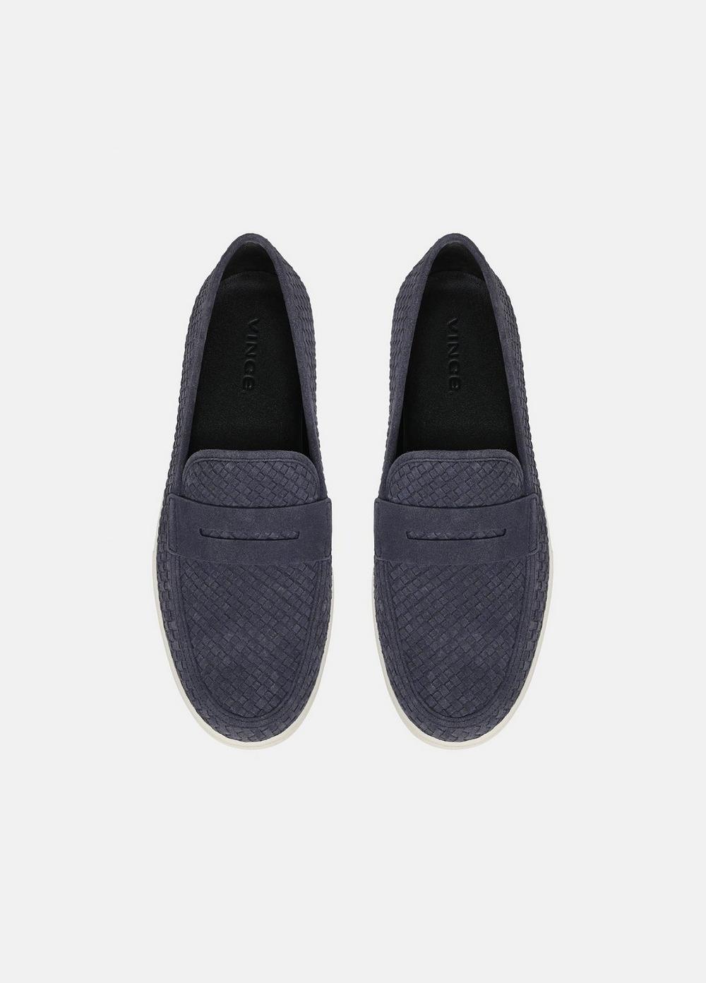 Vince Santino Woven Suede Loafer - Shoes