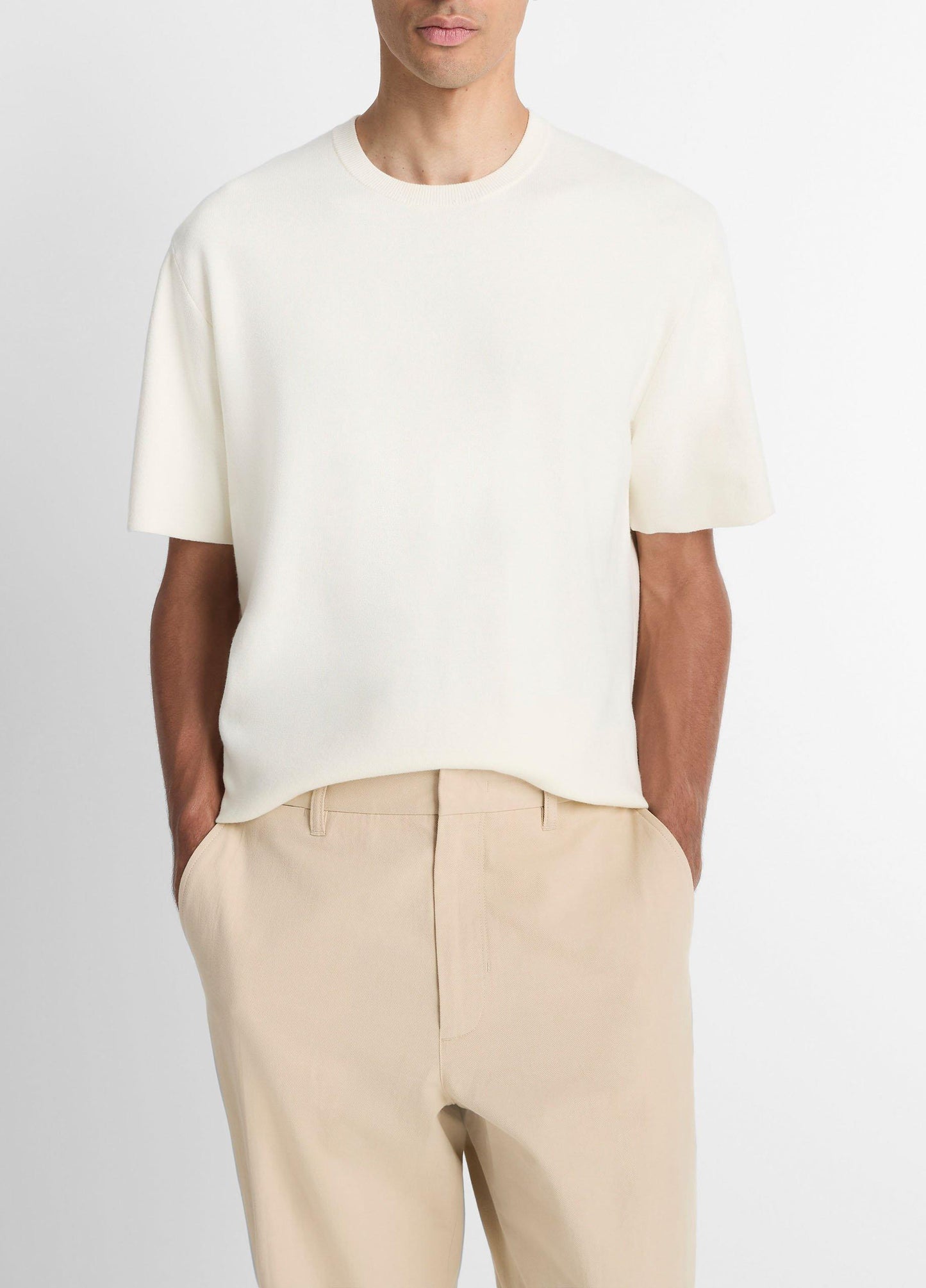 Vince Milano Short-Sleeve Crew Neck Sweater - Crew Neck
